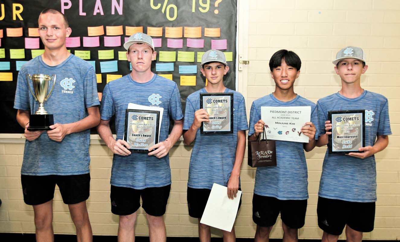 BOYS TENNIS AWARD WINNERS